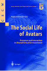 Kartonierter Einband The Social Life of Avatars von 