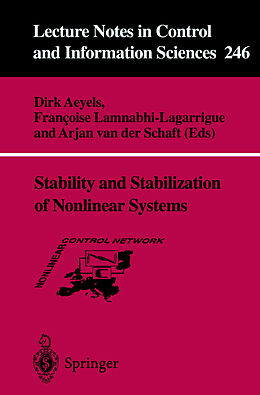 Couverture cartonnée Stability and Stabilization of Nonlinear Systems de 