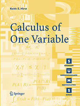Kartonierter Einband Calculus of One Variable von K. E. Hirst