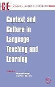 Livre Relié Context and Culture in Language Teaching and Learning de m grundy, p Byram