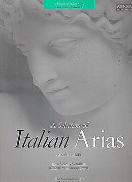  Notenblätter A selection of italian arias vol.1