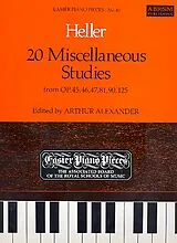 Stephen Heller Notenblätter 20 miscellaneous Studies from op.45