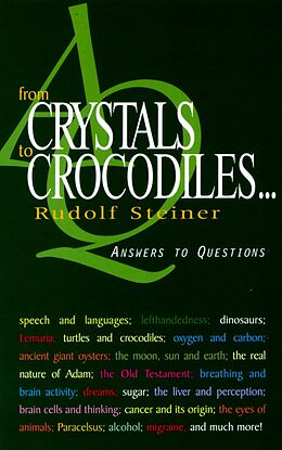 eBook (epub) From Crystals to Crocodiles de Rudolf Steiner