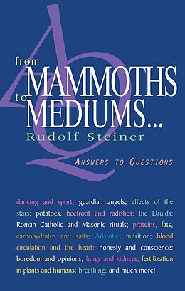 eBook (epub) From Mammoths to Mediums... de Rudolf Steiner