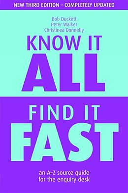 E-Book (pdf) Know it All, Find it Fast von Bob Duckett, Peter Walker, Christinea Donnelly