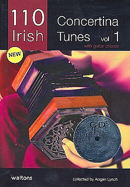 Kartonierter Einband 110 Irish Concertina Tunes: With Guitar Chords [With CD] von 