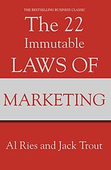 Couverture cartonnée The 22 Immutable Laws of Marketing de Al Ries, Jack Trout