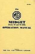Couverture cartonnée MG Midget TF & Tf1500 Owner Hndbk de 