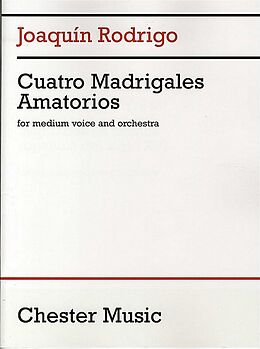 Joaquin Rodrigo Notenblätter 4 madrigales amatorios for