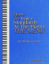 Mark Levine Notenblätter How to voice Standards at the Piano - the Menu