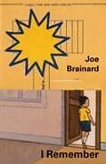Couverture cartonnée Joe Brainard: I Remember de r brainard, j Padgett