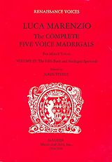 Luca Marenzio Notenblätter The complete 5 voice madrigals vol.3