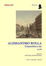 Alessandro Rolla Notenblätter Concertino a tre BI388