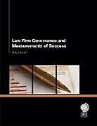 Couverture cartonnée Law Firm Governance and Measurements of Success de Peter Blair