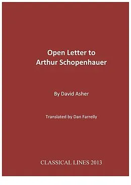 E-Book (epub) Open Letter to Arthur Schopenhauer von David Asher