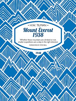 eBook (epub) Mount Everest 1938 de H. W. Tilman