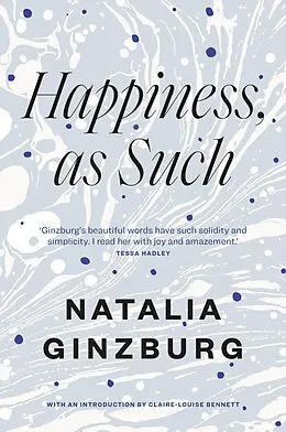 E-Book (epub) Happiness, as Such von Natalia Ginzburg