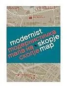 gefaltete (Land)Karte Modernist Skopje Map von