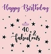 Fester Einband Happy 40 Birthday Party Guest Book (Girl), Birthday Guest Book, Keepsake, Birthday Gift, Wishes, Gift Log, 40 & Fabulous, Comments and Memories. von Lollys Publishing