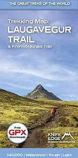 Kartonierter Einband Trekking Map: Iceland's Laugavegur & Fimmvorduhals Trail von Andrew McCluggage
