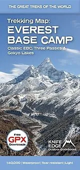 gefaltete (Land)Karte Everest Base Camp Trekking Map von Andrew McCluggage