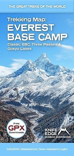 Carte (de géographie) Everest Base Camp: Classic EBC, Three Passes & Gokyo Lakes de Andrew Mccluggage