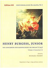 Henry (junior) Burgess Notenblätter 6 Concertos vol.2 (nos.4-6)