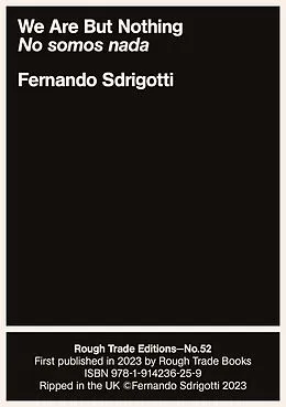 E-Book (epub) We Are But Nothing/ No somos nada von Fernando Sdrigotti