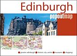 Carte (de géographie) pliée Edinburgh PopOut Map de 