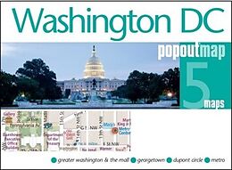 Carte (de géographie) pliée Washington DC PopOut Map de 