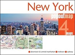 Carte (de géographie) New York de Popout Maps