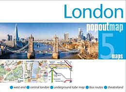 Carte (de géographie) pliée London PopOut Map de 