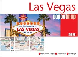 gefaltete (Land)Karte Las Vegas PopOut Map von 