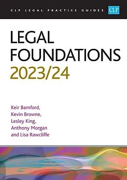 E-Book (epub) Legal Foundations 2023/2024 von Browne, Bamford