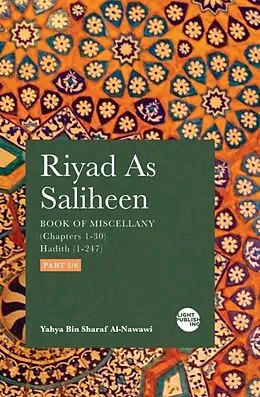 E-Book (epub) Riyad As Saliheen von Yahya Bin Sharaf Al-Nawawi