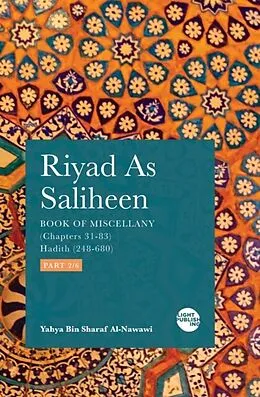 E-Book (epub) Riyad As Saliheen von Yahya Bin Sharaf Al-Nawawi