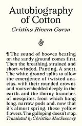 Kartonierter Einband Autobiography of Cotton von Cristina Rivera Garza