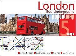 Carte (de géographie) pliée London Bus and Underground PopOut Map de 