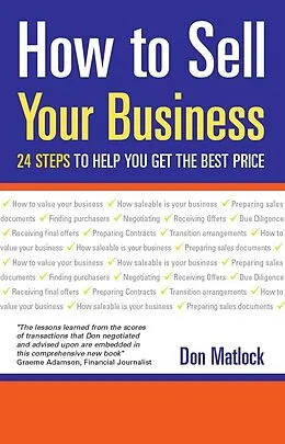 E-Book (epub) How to Sell Your Business von Don Matlock