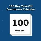 Kartonierter Einband 100 Day Tear-Off Countdown Calendar von Buy Countdown Calendar