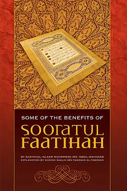 E-Book (epub) Some of the Benefits of Sooratul-Faatihah von Shaykh Saalih ibn Fawzaan al-Fawzaan