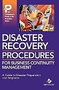 Livre Relié Disaster Recovery Procedures for Business Continuity Management de 