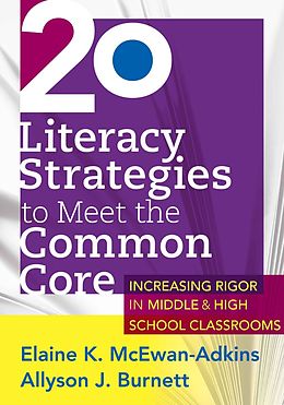 eBook (epub) 20 Literacy Strategies to Meet the Common Core de Elaine K. Mcewan-Adkins, Allyson J. Burnett