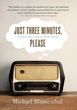 E-Book (epub) Just Three Minutes, Please von Blumenthal Michael Blumenthal