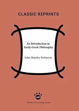 E-Book (pdf) Introduction to Early Greek Philosophy von John Mansley Robinson