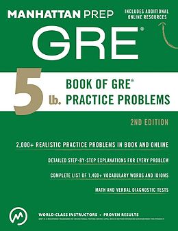 eBook (epub) 5 lb. Book of GRE Practice Problems de Manhattan Prep