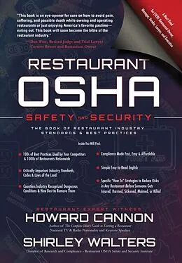 E-Book (epub) Restaurant OSHA Safety and Security von Howard Cannon, Shirley Walters