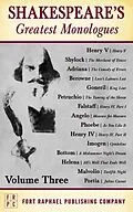 E-Book (epub) Shakespeare's Greatest Monologues - Volume III von William Shakespeare