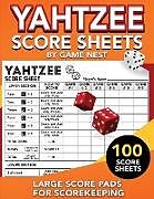 Couverture cartonnée Yahtzee Score Sheets de Game Nest