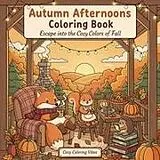 Kartonierter Einband (Kt) Autumn Afternoons Coloring Book von Cozy Coloring Vibes